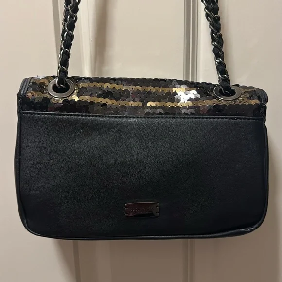 Nine West Women's Black and Gold Clutch OS EUC - Picture 12 of 16
